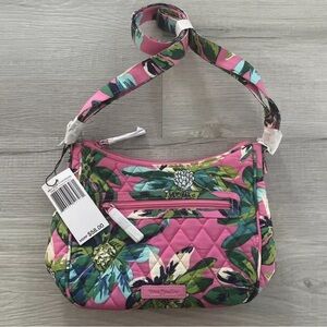 Vera Bradley Mini Andi Crossbody Bag In Tropical Paradise Pink NWT